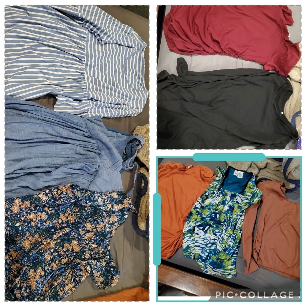 Maternity Clothes 9 Pants, 8 Tops